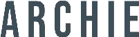 Archie Gray Logo with spaced letters in uppercase